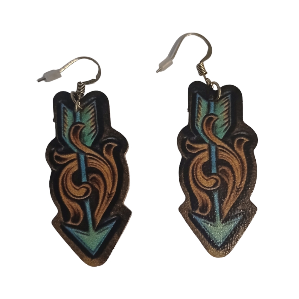 Bohemian Western Vintage Style Dangle Arrow Drop Earrings